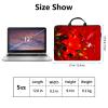 12 inch Laptop Bag for Women & Men - Red Flowers and Bird Pattern Computer Bag with Handle & Zipper Portable Tote Bags Laptop Sleeve Fits 12 inch Laptops Notebook Tablet & Accessorie view 2