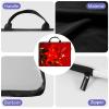 12 inch Laptop Bag for Women & Men - Red Flowers and Bird Pattern Computer Bag with Handle & Zipper Portable Tote Bags Laptop Sleeve Fits 12 inch Laptops Notebook Tablet & Accessorie view 3