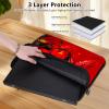 12 inch Laptop Bag for Women & Men - Red Flowers and Bird Pattern Computer Bag with Handle & Zipper Portable Tote Bags Laptop Sleeve Fits 12 inch Laptops Notebook Tablet & Accessorie view 4