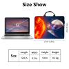 12 inch Laptop Bag for Women & Men - Sun Moon Butterflies Pattern Computer Bag with Handle & Zipper Portable Tote Bags Laptop Sleeve Fits 12 inch Laptops Notebook Tablet & Accessorie view 2