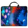 12 inch Laptop Bag for Women & Men - Purple Lotus Flowers and Butterflies Pattern Computer Bag with Handle & Zipper Portable Tote Bags Laptop Sleeve Fits 12 inch Laptops Notebook Tablet & Accessorie view 1