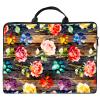 12 inch Laptop Bag for Women & Men - Watercolor Dog Print and Roses Pattern Computer Bag with Handle & Zipper Portable Tote Bags Laptop Sleeve Fits 12 inch Laptops Notebook Tablet & Accessorie view 1