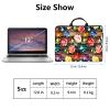 12 inch Laptop Bag for Women & Men - Watercolor Dog Print and Roses Pattern Computer Bag with Handle & Zipper Portable Tote Bags Laptop Sleeve Fits 12 inch Laptops Notebook Tablet & Accessorie view 2