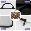 12 inch Laptop Bag for Women & Men - Watercolor Dog Print and Roses Pattern Computer Bag with Handle & Zipper Portable Tote Bags Laptop Sleeve Fits 12 inch Laptops Notebook Tablet & Accessorie view 3