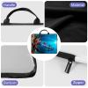 10 inch Laptop Bag for Women & Men - Sea Anchor and Red Roses Flowers Pattern Computer Bag with Handle & Zipper Portable Tote Bags Laptop Sleeve Fits 10 inch Laptops Notebook Tablet & Accessorie view 3