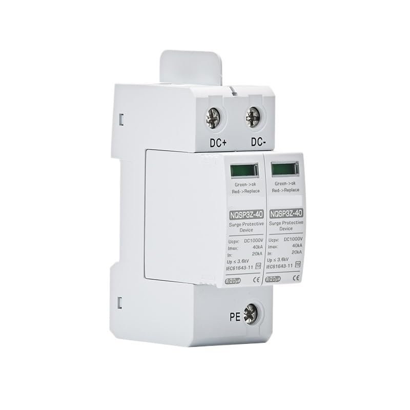 Solar Photovoltaic DC SPD Surge Protector 2P 20KA 40KA 250V 500V 1000V High Efficiency Lightning Protection Device(20-40KA DC250V)