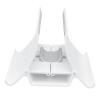 LKHUYA ABS Laptop Stand, Notebook Computer Stand with Automatic Adjustment, Mechanical Gravity Design Phone Tablet Holder, Anti Slip Silicone Pad for Office Home Use, Lightweight and Port (White) view 1