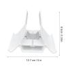 LKHUYA ABS Laptop Stand, Notebook Computer Stand with Automatic Adjustment, Mechanical Gravity Design Phone Tablet Holder, Anti Slip Silicone Pad for Office Home Use, Lightweight and Port (White) view 4