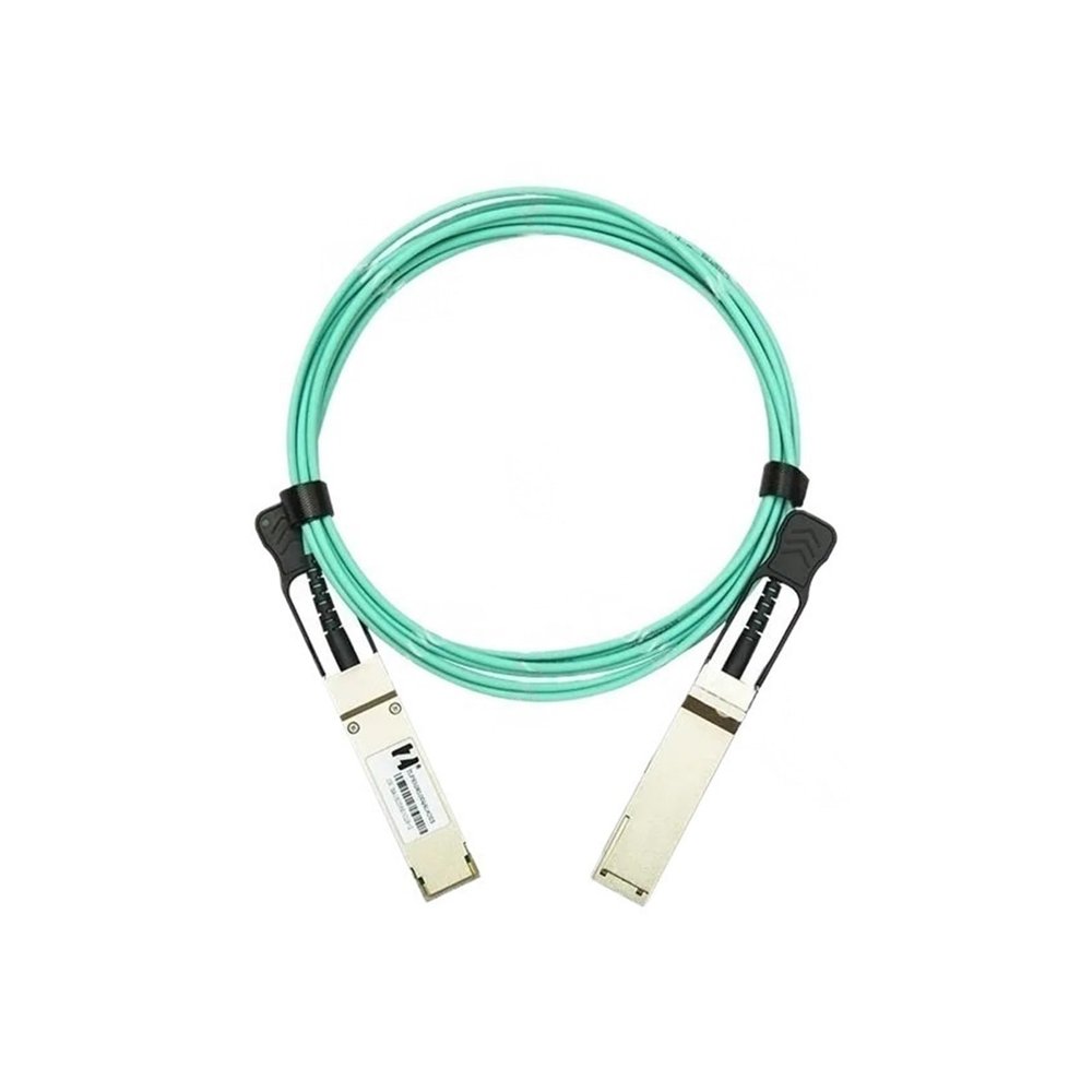 100G-AOC QSFP28 Multi-Mode Direct Attach Cable, High-Speed Transmission Optical Cable for Supercomputer IB Network & Data Center Connectivity(10M)