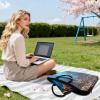 13 inch Laptop Bag for Women & Men - Sea Anchor and Red Roses Flowers Pattern Computer Bag with Handle & Zipper Portable Tote Bags Laptop Sleeve Fits 13 inch Laptops Notebook Tablet & Accessorie view 3