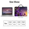 15 inch Laptop Bag for Women & Men - Purple Roses and Butterflies Pattern Computer Bag with Handle & Zipper Portable Tote Bags Laptop Sleeve Fits 15 inch Laptops Notebook Tablet & Accessorie view 2