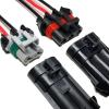 6.3mm Water Tank Radiator Plug 2Hole 3pin Car Electronic Fan Harness Connector High Current Socket Sheath(3p,1sets) view 4