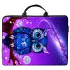 13 inch Laptop Bag for Women & Men - Blue Owl Galaxy Pattern Computer Bag with Handle & Zipper Portable Tote Bags Laptop Sleeve Fits 13 inch Laptops Notebook Tablet & Accessorie view 1