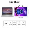 13 inch Laptop Bag for Women & Men - Blue Owl Galaxy Pattern Computer Bag with Handle & Zipper Portable Tote Bags Laptop Sleeve Fits 13 inch Laptops Notebook Tablet & Accessorie view 2