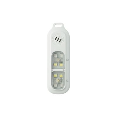 Naibudx 130DB Rechargeable Personal Alarm | One-Button Alarm | 4 Flash Light Modes | Equipped with a Back Clip | Free Keychain Included | Ideal for Women, Kids and the ElderlWhite