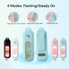Naibudx 130DB Rechargeable Personal Alarm | One-Button Alarm | 4 Flash Light Modes | Equipped with a Back Clip | Free Keychain Included | Ideal for Women, Kids and the ElderlWhite view 3