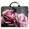 13 inch Laptop Bag for Women & Men - Pink Floral Flowers Pattern Computer Bag with Handle & Zipper Portable Tote Bags Laptop Sleeve Fits 13 inch Laptops Notebook Tablet & Accessorie view 1