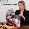 13 inch Laptop Bag for Women & Men - Pink Floral Flowers Pattern Computer Bag with Handle & Zipper Portable Tote Bags Laptop Sleeve Fits 13 inch Laptops Notebook Tablet & Accessorie view 2