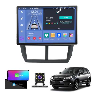 13.3 Android 13 Car Stereo for Subaru Forester (2008-2012), Touch Screen GPS Navigation with Wireless CarPlay, Android Auto, Mirror Link, DSP and Backup Camera(Size:8+128 G)