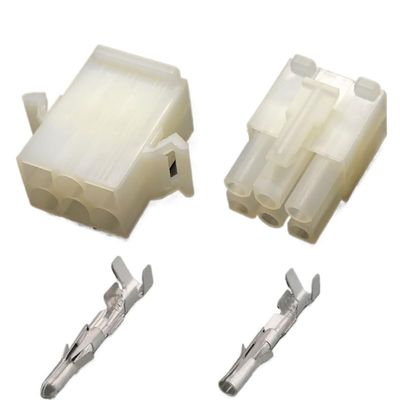 3191 Connector Spacing of 6.7mm Male and Female Docking Connectors 2p3p4p6p9p12p High Current Wire Harness Plug Sheath(6p,1sets)