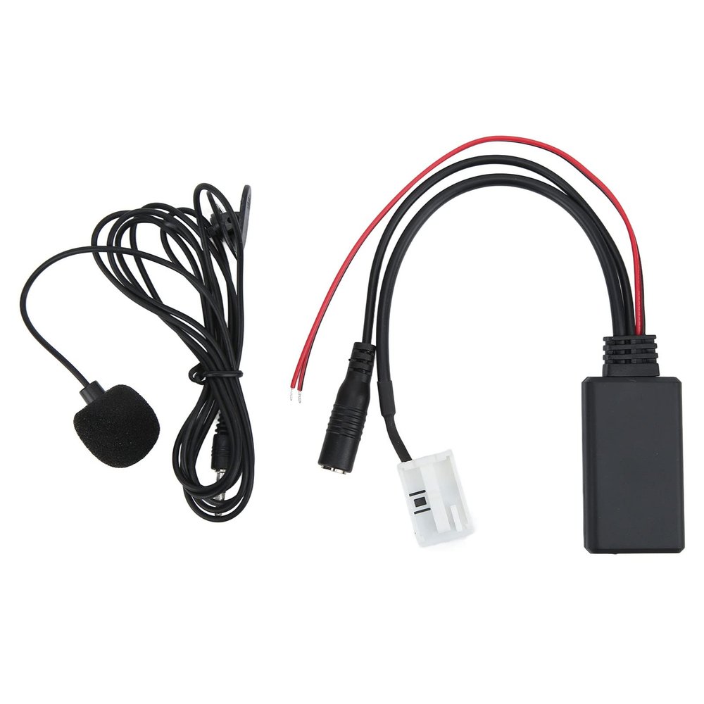 Klanata Bluetooth 5.0 Wireless Audio Module with Handsfree Mic Fit for Citroen C2 C3 C4 C5 C6 C8 and 207 307 407 607 807 Car Stereo AUX in Adapter Cable for Music Streaming and Navigation