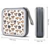 PPIKTC Portable CD/DVD Holder Lover Gifts Cute Funny Dogs, 40-Capacity Hard Case with Zipper, Protective Storage Binder for Music Movies Game Discs view 2