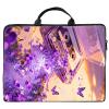 13 inch Laptop Bag for Women & Men - Audio Tape and Butterflies Flowers Pattern Computer Bag with Handle & Zipper Portable Tote Bags Laptop Sleeve Fits 13 inch Laptops Notebook Tablet & Accessorie view 1