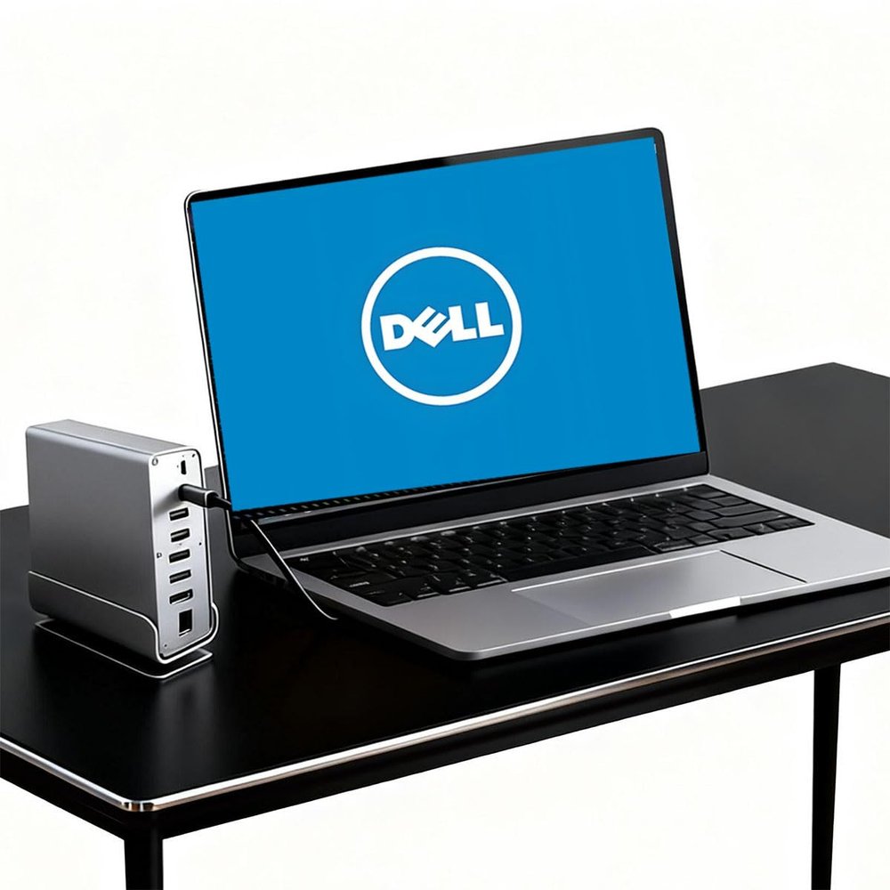 Docking Station for Dell XPS 16 Laptop,15-in-1 USB C with 360  Rotating Base, 2 * 4K HDMI and 1*DP, 10Gbps USB Port Transfer, RJ45, Audio, SD/TF
