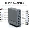 Docking Station for Dell XPS 16 Laptop,15-in-1 USB C with 360  Rotating Base, 2 * 4K HDMI and 1*DP, 10Gbps USB Port Transfer, RJ45, Audio, SD/TF view 3