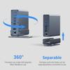 Docking Station for Dell XPS 16 Laptop,15-in-1 USB C with 360  Rotating Base, 2 * 4K HDMI and 1*DP, 10Gbps USB Port Transfer, RJ45, Audio, SD/TF view 4