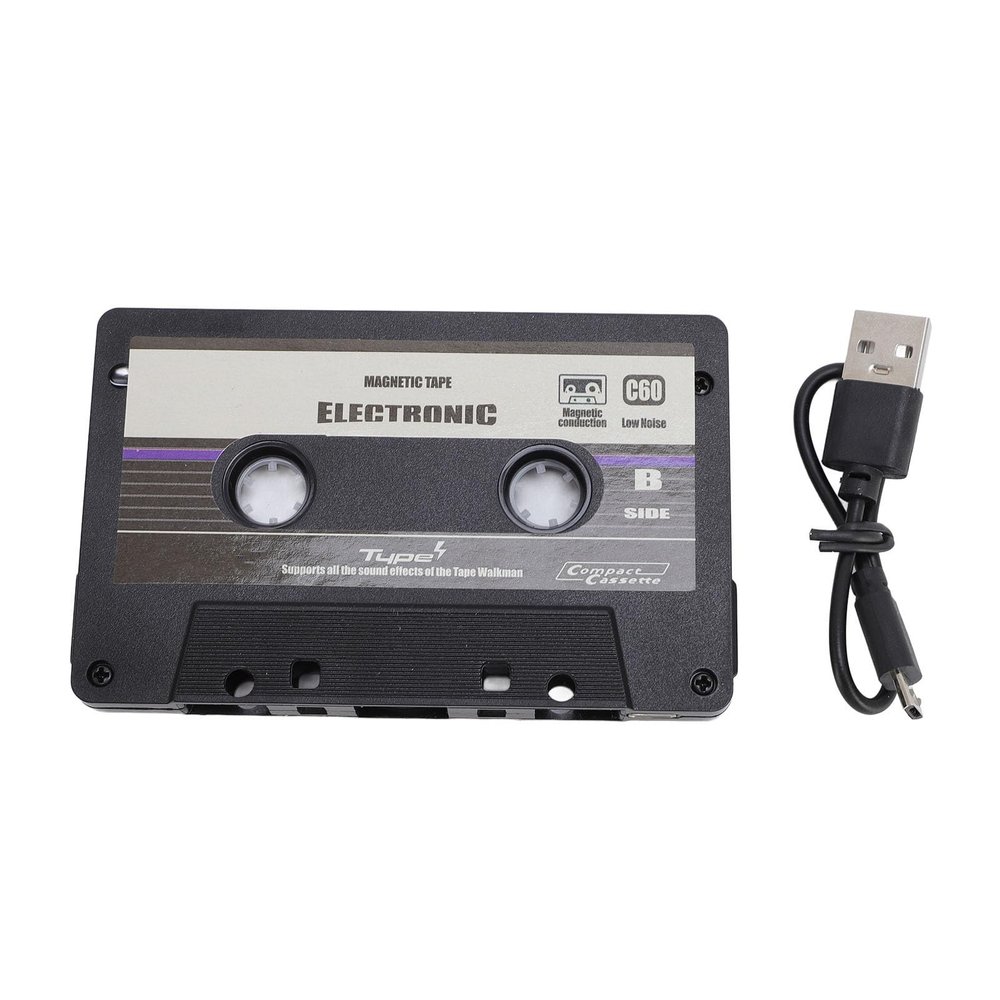 Mtlavishness Car Bluetooth Cassette Adapter Receiver USB Powered Vehicle Tape Player Adapter for Smartphone Digital Music Playback and Recording