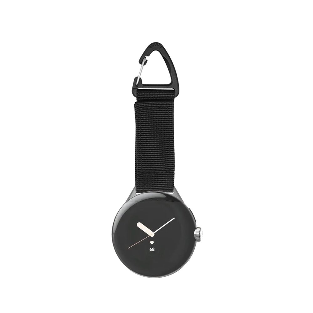 YwonShne Tactical Key Ring Holder Gear Compatible with Google Pixel Watch 4 45mm, Key Keeper Keychain Multi-Purpose Molle Clip Buckle for Google Pixel Watch 3 45mm Replacement Straps