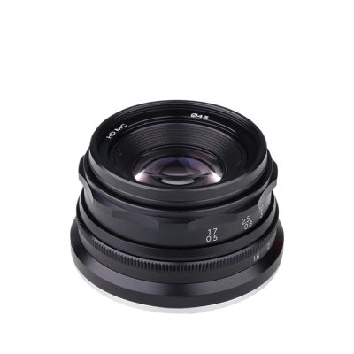 Camera Lens, 35mm F1.6 V APS-C Prime Lens,Compatible for Sony E A6600 6500 Fuji XF Canon EOS-M M50 Panasonic/Olympus Micro 4/3,in Parts(Black,E Mount)