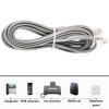 VALICLUD 3Pcs Rj12 6P6C Telephone Cord Set for Landline Phones 6-Core Phone Extension Cords with Silver Gray Flat Wire Compatible with Home and Office 0.5M 1M 2M Lengths view 4