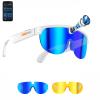 PohuStues Smart Sunglasses with Camera, AI Smart Glasses with Chat GPT, 8MP 1200P HD Anti-Shake Camera Sunglasses for Men and Women, for Outdoor Sports Cycling Hiking Skiing(Blue) view 1