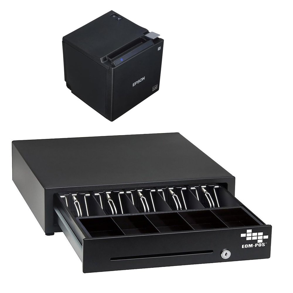 Hardware Bundle for Shopify POS - Cash Drawer and Thermal Receipt Printer,[Compatible with Shopify POS]