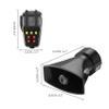 2X Universal Motorcycle Car Sound 7 Tone 12V 100W Horn Loudspeaker (Black) view 3