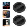 FELTECHELECTR 8Pcs Black ABS Speaker Pull Handles Removable Round Stage Speaker Case Handles for Audio Cabinet Carrying and Mounting view 3