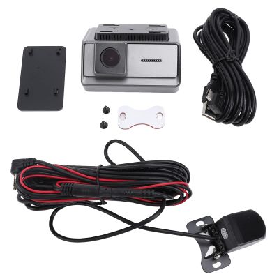 3.16 Inch Front and Rear Dash Cam 1080P IPS Touch Screen Car Camera with Night Vision, G Sensor, 24 Hour Parking Monitor, Dual Channel Loop Recording, 3 LED Infrared Lights for