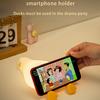 EsNiaMiBo Lying Flat Duck Night Light, LED Squishy Duck Lamp, Cute Light Up Duck, Silicone Dimmable Nursery Nightlight, Rechargeable Bedside Touch Lamp.Please Charge the Device Before use view 4