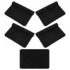Kisangel 5Pcs Black Vinyl Record Cleaner Cloth for CD Album Dust Removal, Microfiber Cleaning Accessories for Household Vinyl and Disc Maintenance view 1