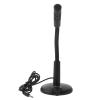 CONGARTENO Desktop Microphone 3.5Mm Jack Computer Microphone for Voice Chat Recording, Black Tabletop Mic Compatible with Laptops for Meetings and Gaming view 1