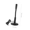 CONGARTENO Desktop Microphone 3.5Mm Jack Computer Microphone for Voice Chat Recording, Black Tabletop Mic Compatible with Laptops for Meetings and Gaming view 2