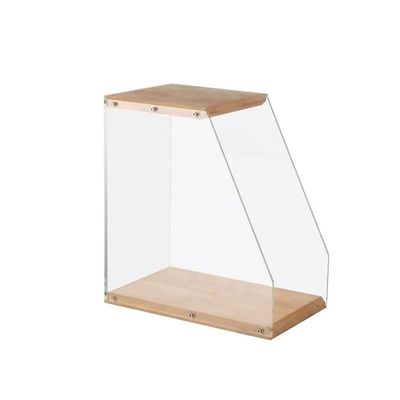 Jingzai202405 CD Holder Tabletop Record Storage Holder LP Crate Rack for Books Albums Picture CD Magazines