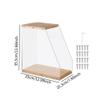 Jingzai202405 CD Holder Tabletop Record Storage Holder LP Crate Rack for Books Albums Picture CD Magazines view 2