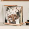 Jingzai202405 CD Holder Tabletop Record Storage Holder LP Crate Rack for Books Albums Picture CD Magazines view 4