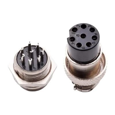 LOKLNEYK 5/10Set GX12 GX16 GX20 2 3 4 5 6 7 8 9 10 12 14 15 Pin Male Female Lc Cable Aviator Aviation Circular Connector Plug Socket(GX20,5 Sets (Male Female),6 Pins)
