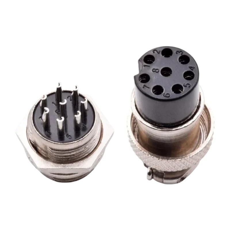 LOKLNEYK 5/10Set GX12 GX16 GX20 2 3 4 5 6 7 8 9 10 12 14 15 Pin Male Female Lc Cable Aviator Aviation Circular Connector Plug Socket(GX20,5 Sets (Male Female),6 Pins)