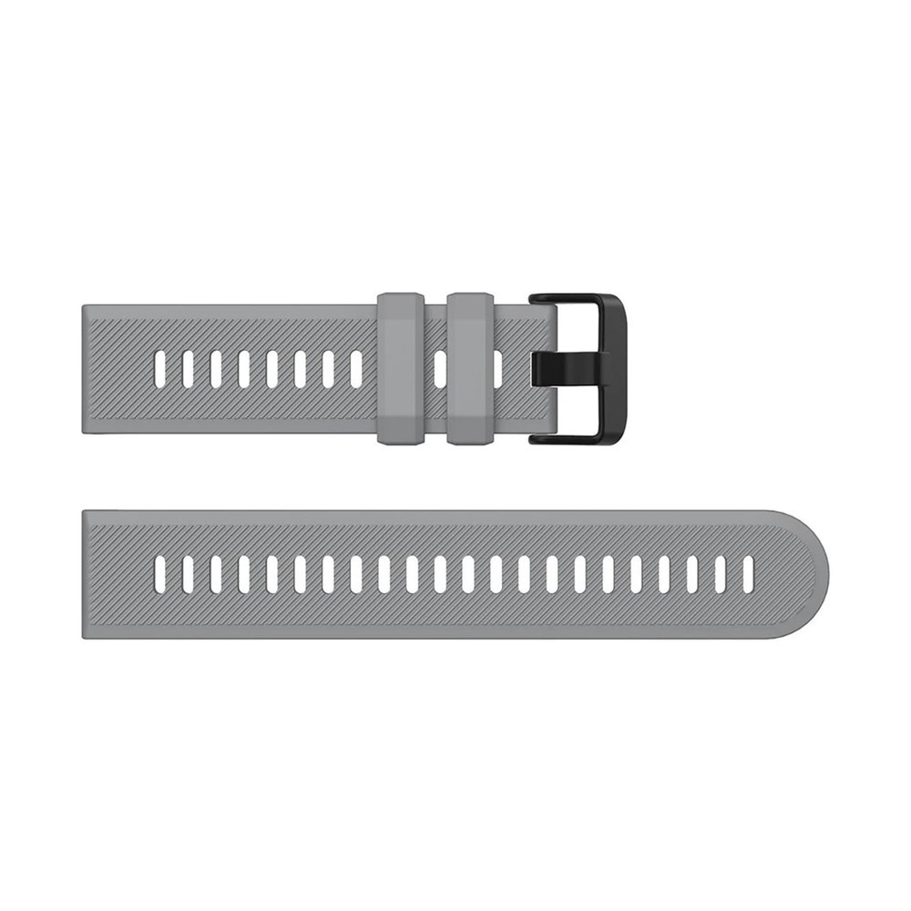 22mm Silicone Watchband Strap Compatible with Forerunner 745 Smart Watch Band(Gray)