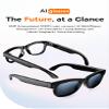 AI Smart Glasses with 8MP HD Camera Continuous 1200P Video Recording Real-Time Voice Translation (100+ Languages), AI Object Recognition & Q&A, Open-Ear Bluetooth Music, Travel and Sports view 3